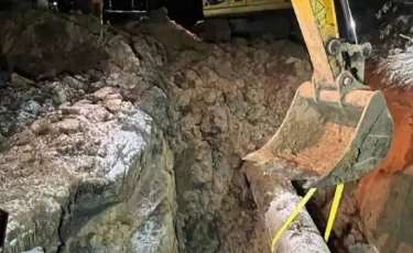 Петропавлда жарылған су құбыры қалпына келтірілді