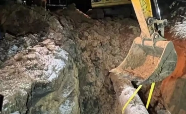 Петропавлда жарылған су құбыры қалпына келтірілді