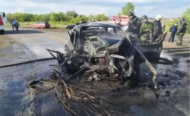 Қарағандыда жүргізуші көлігімен бірге тірідей жанып кетті