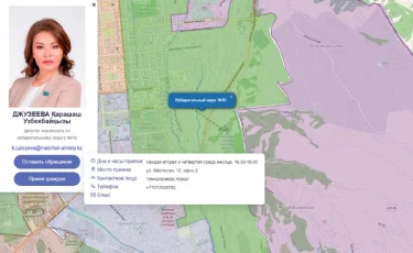 Алматыда бір мандатты депутаттар бойынша округ картасы әзірленді