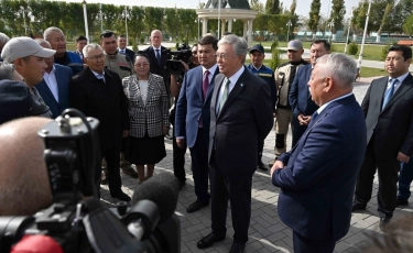 О чем говорил Президент с жителями села имени Наги Ильясова