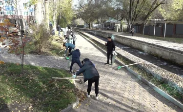 Алматыда жас мемлекеттік қызметкерлер сенбілік өткізді