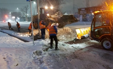 Алматыда 10 см қар жауды