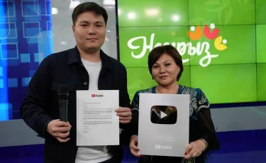 Аккаунт Almaty TV News получил "серебряную" кнопку от YouTube