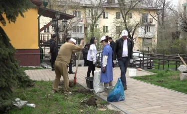 Алматы – ортақ үйіміз: Ахмет Байтұрсынұлы музей-үйінің ауласында көшет отырғызылды