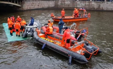 Санкт-Петербургте өзенге құлаған автобус жүргізушісі қамауға алынды