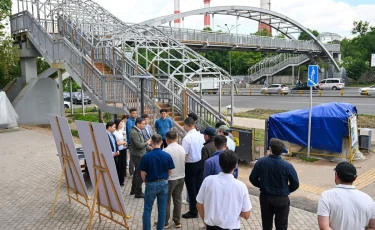 Ерболат Досаев Әуезов ауданындағы жөнделіп жатқан жерүсті өткелдерін аралап көрді