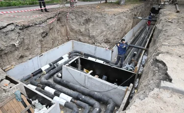 В Турксибском районе завершается строительство инженерных сетей