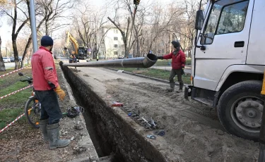 Алматыда 1972 жылы салынған газ құбыры жаңартылуда