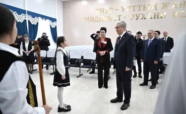 Президент Үштөбедегі Кемел Тоқаев атындағы мектепке барды