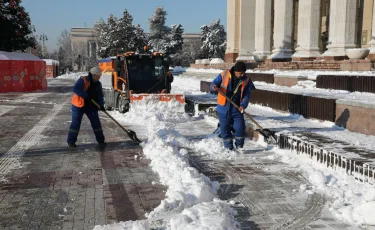 Коммунальщики рассказали, как проходит уборка после снегопада в Алматы