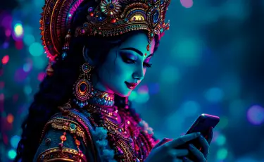 Что упало, то пропало: как у индийского божества случайно появился iPhone
