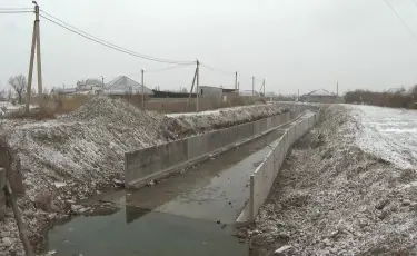 Таразда бес жыл бұрын басталған канал құрылысы әлі аяқталмаған