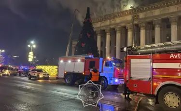 Пожар в здании КБТУ в Алматы потушен