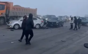 Алматы облысындағы 18 көлік соқтығысқан жол апаты: бір адам ауруханаға жеткізілді