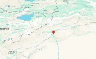 Землетрясение произошло в 364 километрах от Алматы