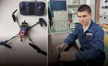 Жамбылдық студент төтенше жағдайларды өзі жасаған дронмен бақыламақ