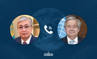 Касым-Жомарт Токаев провел телефонный разговор с Генеральным секретарем ООН