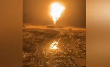 Пожар на нефтяной скважине: в Атырауской области пострадали два человека