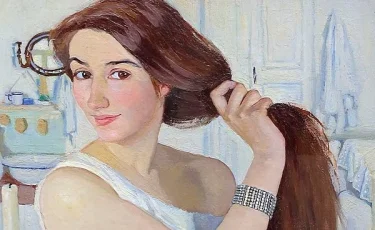 Девушка узнала себя на картине, созданной русской художницей 115 лет назад