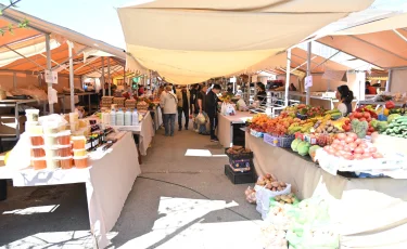 Алматыда жақын маңдағы демалыс күнгі жәрмеңкеде 400 тонна ет пен көкөніс сатылады