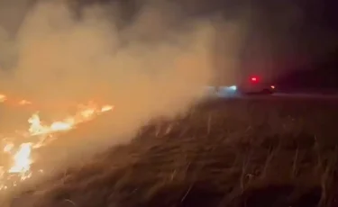 В Акмолинской области произошел крупный природный пожар