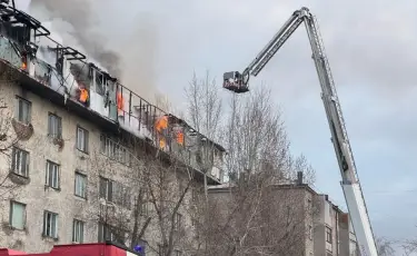 Елордада жатақханадан өрт шығып, 50 адамды эвакуациялады