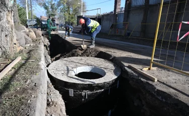 Алатау ауданында шамамен 35 км кәріз желілерінің құрылысы жүргізілуде