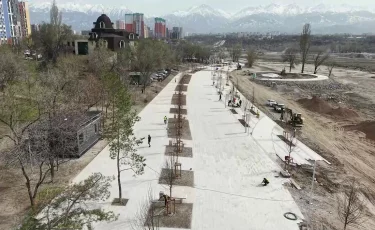 Аким Алматы Ерболат Досаев ознакомился с ходом благоустройства озера Сайран