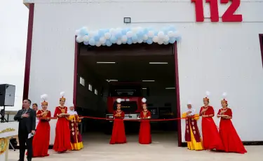 В селе Бокейхан открылось новое пожарное депо