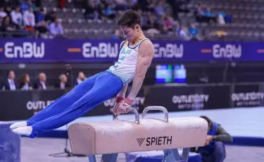 Казахстанские гимнасты пробились в финал этапа Кубка вызова в Словении