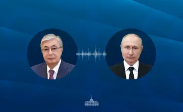 Президент Казахстана провел телефонный разговор с Владимиром Путиным