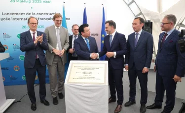 В Астане началось строительство казахско-французской школы