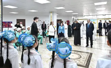 Президент Казахстана и Наследный принц Абу-Даби посетили школу-лицей