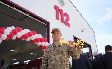 В одном из сел Атырауской области открылось новое пожарное депо