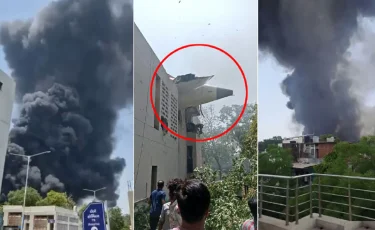 Үндістанда жолаушылар ұшағы апатқа ұшырап, тұрғын үйлердің үстіне құлады