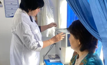 Передвижной медкомплекс оказывает услуги сельскому населению в области Улытау