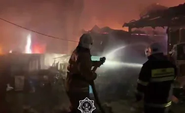 В Турксибском районе Алматы в крупном пожаре погиб человек