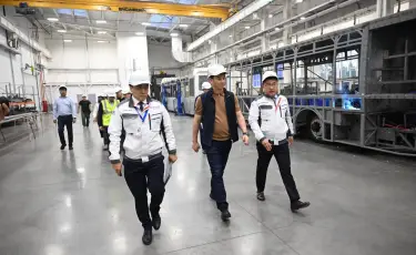 Алматы әкімі Hyundai Trans Auto зауытының жұмысымен танысты