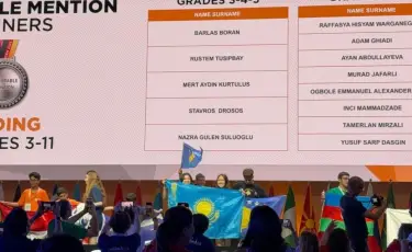 Казахстанские школьники завоевали медали на Stem Olympiad в Барселоне