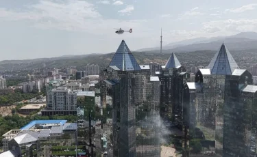 Алматыда 20-қабаттан өрт шықты: ТЖД халықаралық оқу-жаттығу өткізді