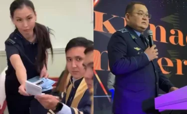 Полицейские поздравили выпускников Алматы и пригласили в свои ряды