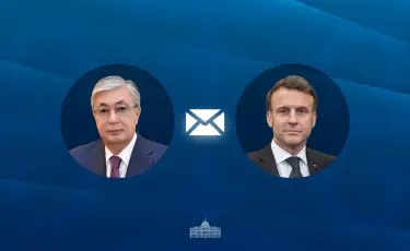 Глава государства направил поздравительную телеграмму Президенту Франции