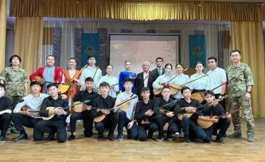 Вечер кюя провели в части Национальной гвардии ко Дню домбры