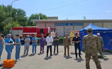 В Городской поликлинике №11 прошло командно-штабное учение «Жер-2025»