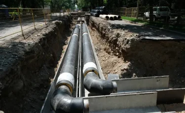 В микрорайоне Ерменсай идет строительство водопровода для бесперебойной подачи воды