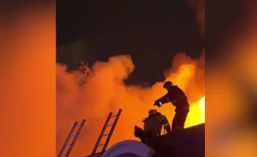 Крупный пожар в гостинице произошел в Астане