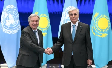 Президент БҰҰ Бас хатшысы Антониу Гутерришпен келіссөз жүргізді