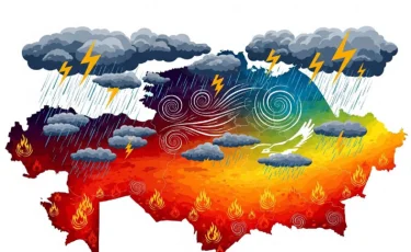 Еліміз бойынша бүгінгі күнге дауылды ескерту жарияланды