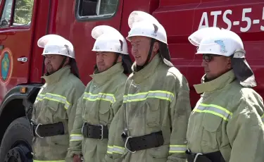 Алматы облысында өрт сөндіру бекетінің құрылысы салынып жатыр